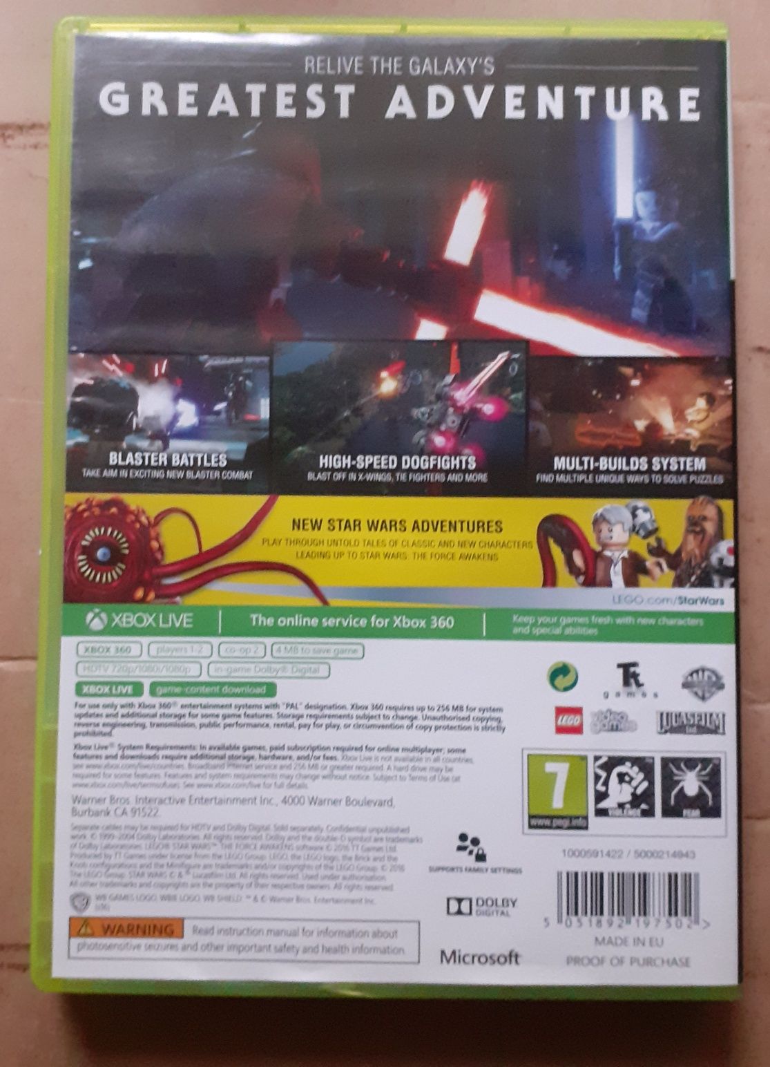 Lego Star Wars Przebudzenie Mocy xbox 360 Gwiezdne Wojny