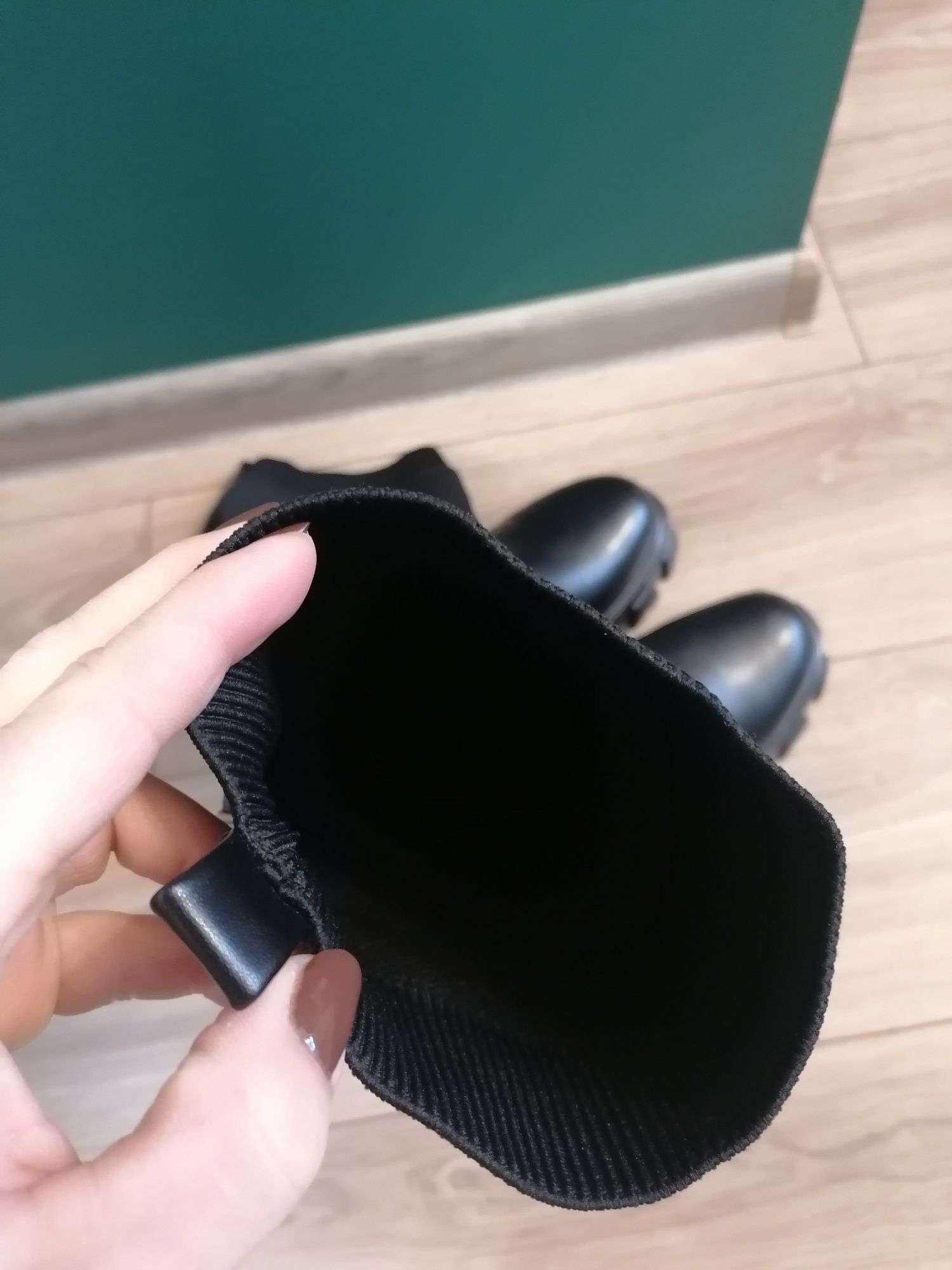 Nowe kozaki skarpety 38
