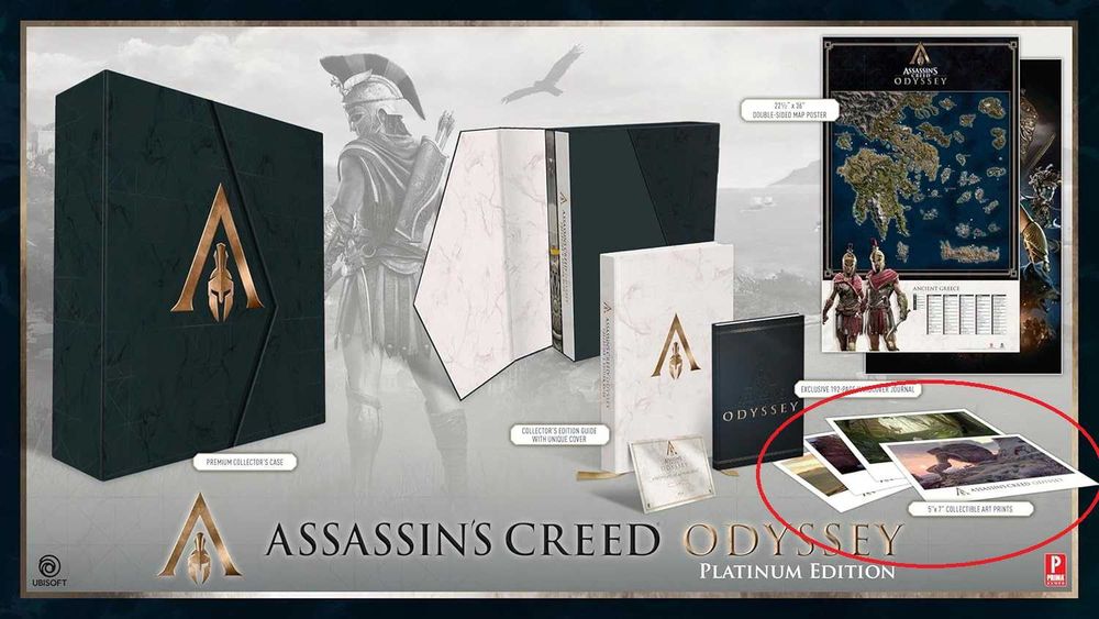 Litografie z Assassin's Creed Odyssey: Official Platinum Edition Guide