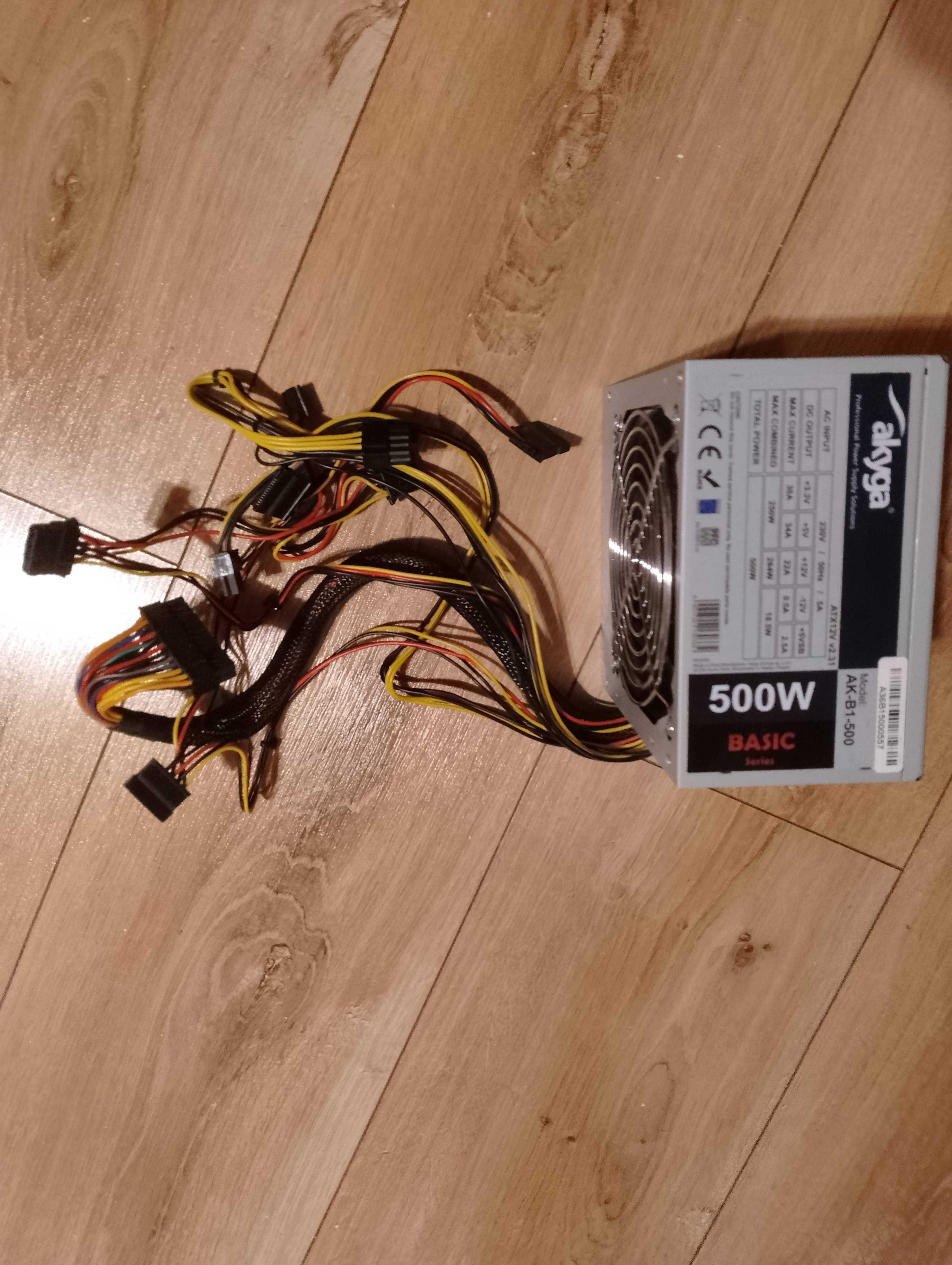 Zasilacz komputerowy Akyga ATX AK - B1 - 500 500W