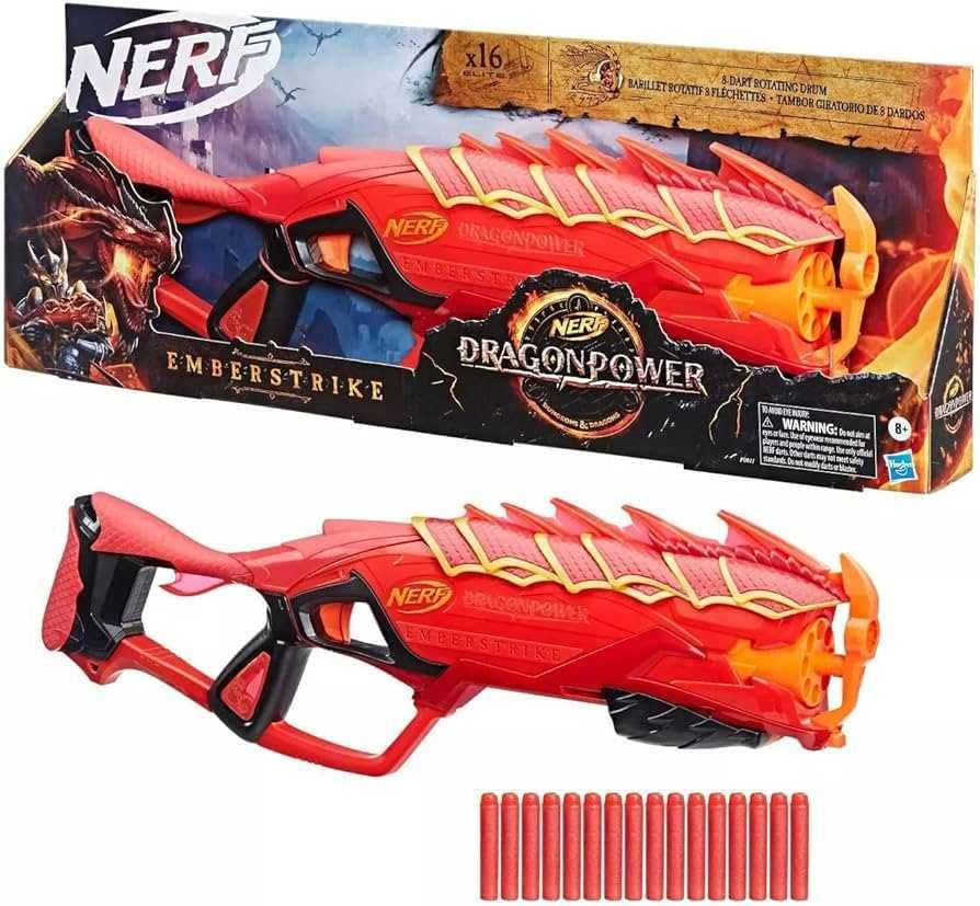 Ігровий набір з бластером Nerf DragonPower Emberstrike Blaster