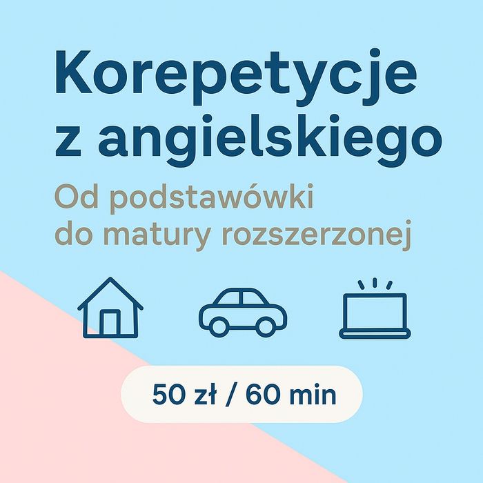 Korepetycje z języka angielskiego