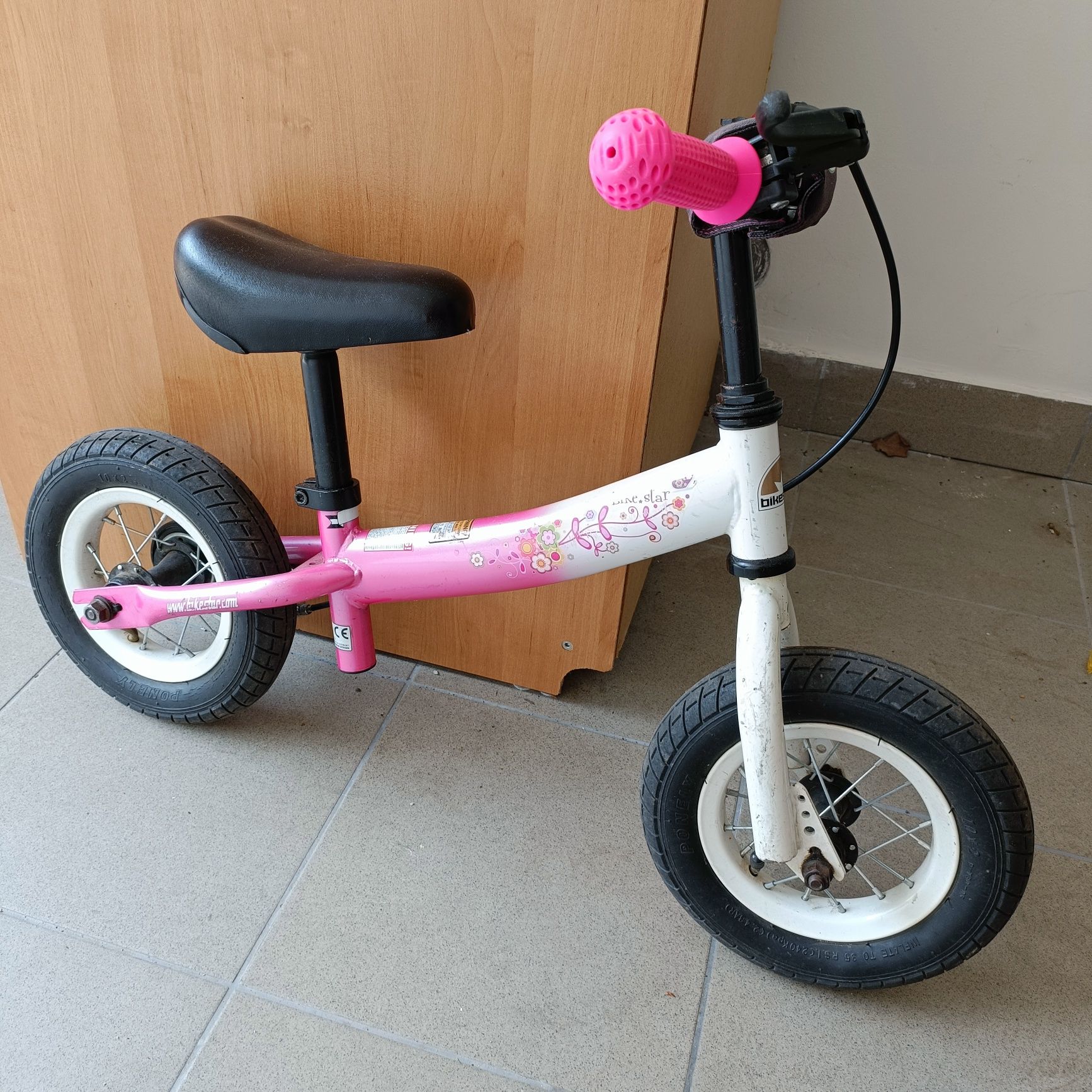 Bikestar Rowerek Biegowy 10 Niski Sport Różowy