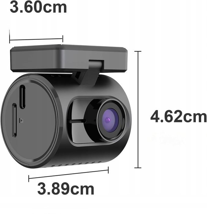 Mini Kamerka samochodowa WiFi aplikacja tryb parkingowy tryb nocny