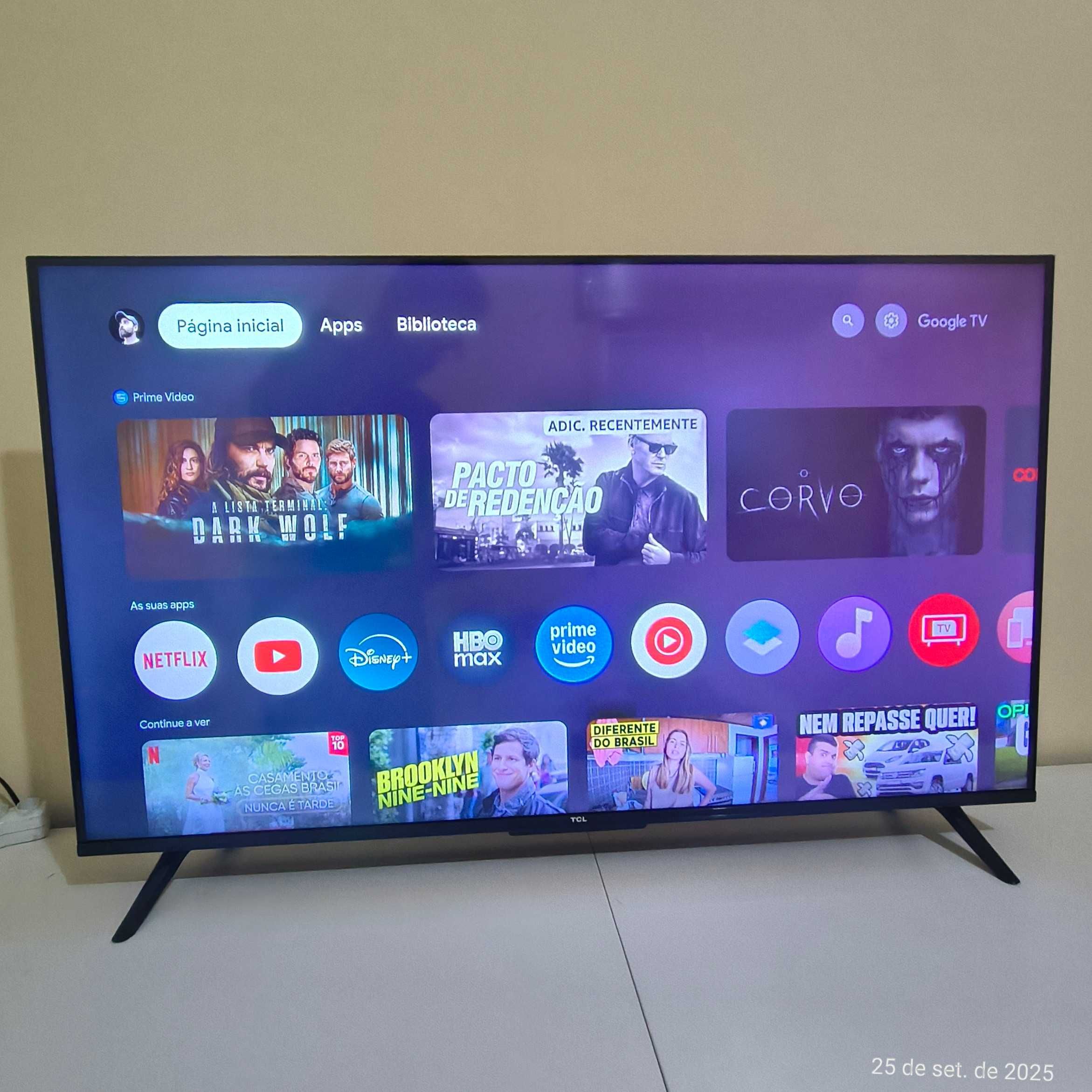 TV TCL 4K 43 polegadas Google TV