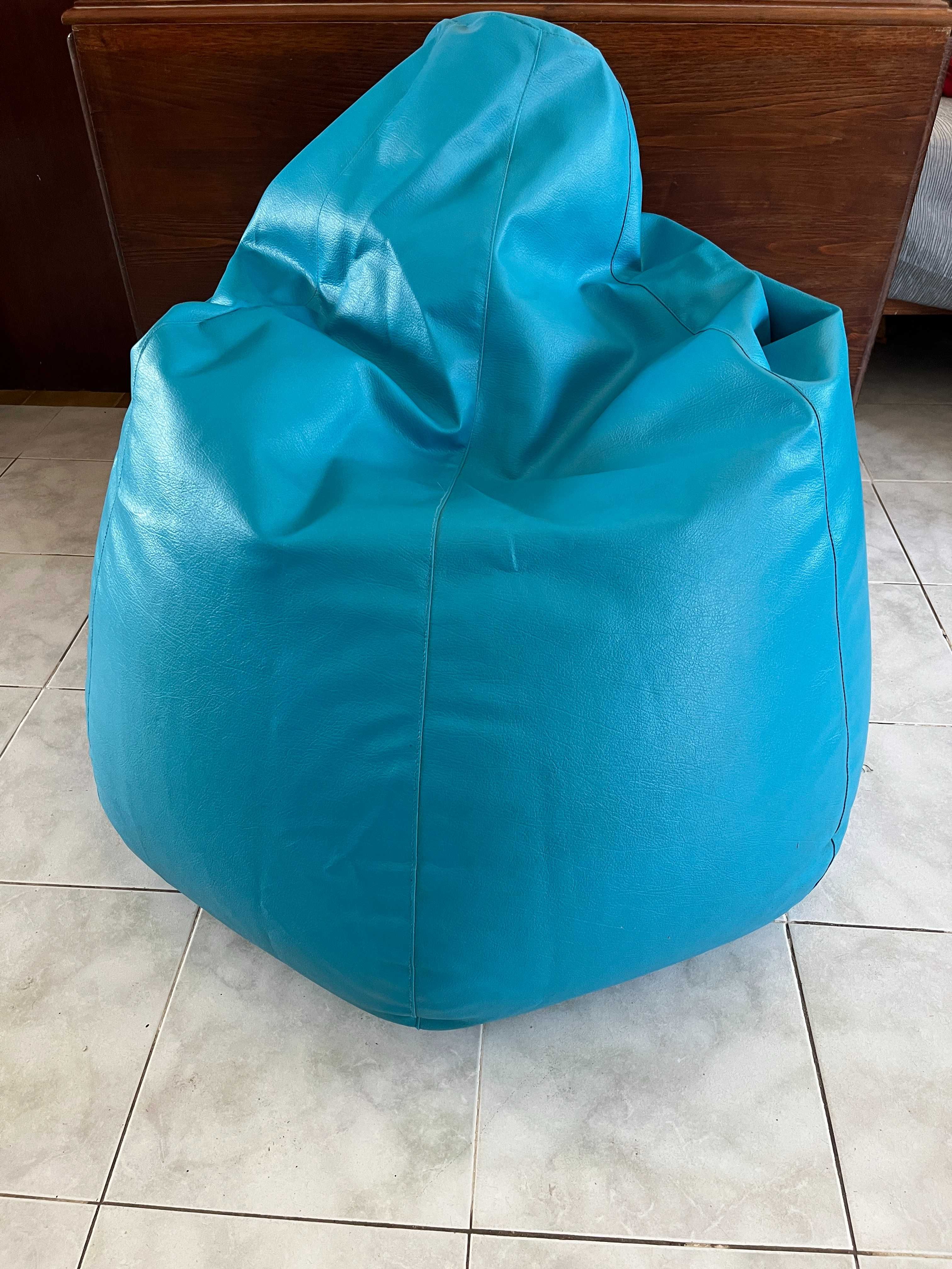 Puf Pera em Azul