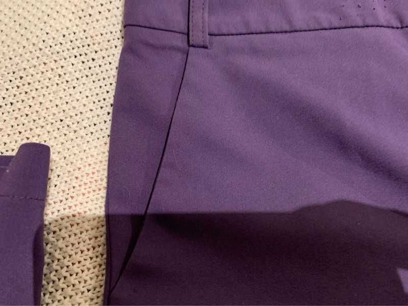 Fioletowe materiałowe spodnie rozmiar 40