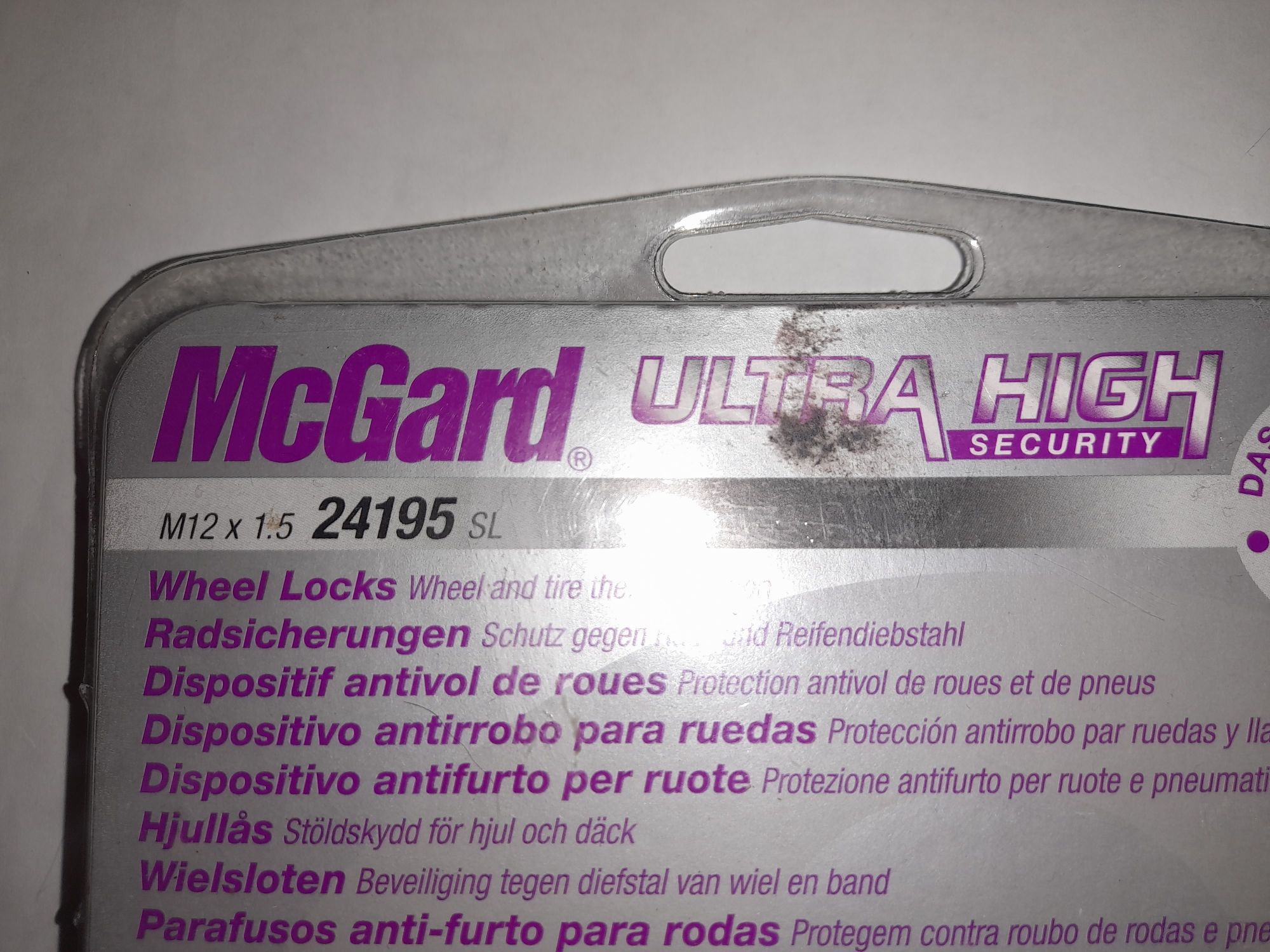 Оригинал гайки секретные  McGard ultra high м12Х1,5 (24195 SL)