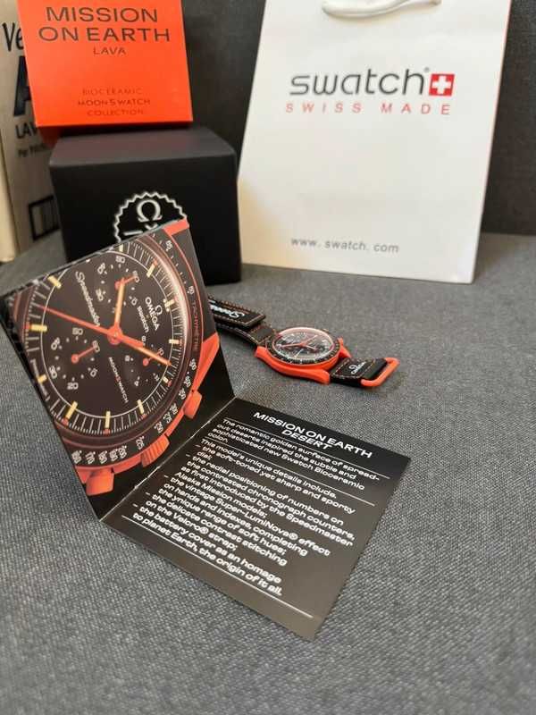 Omega x Swatch Lava SO33O100 Gwarancja Najniższej Ceny