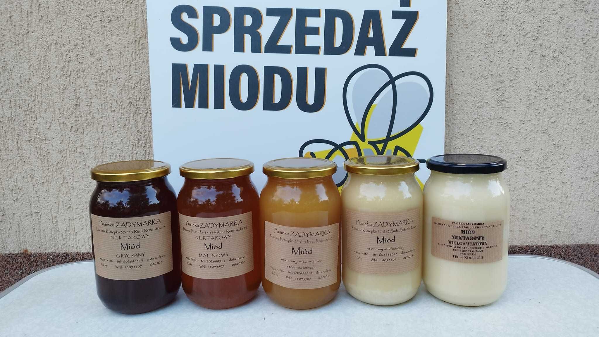 Naturalny Miód z Rudy Różanieckiej - dotyczy 4 szt. x 1,25Kg