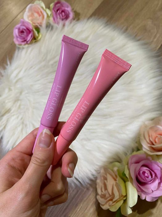 zestaw blyszczukow do ust z kolagenem - 2 SZTUKI