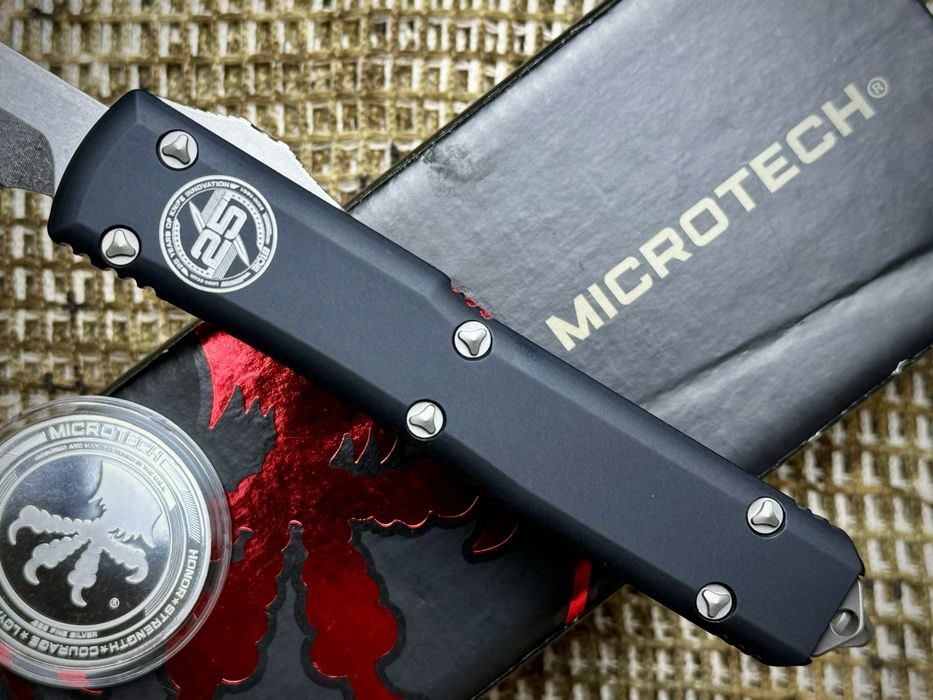 Нож Microtech Ultratech Bayonet Blade Show 2019 Silver Coin Limited