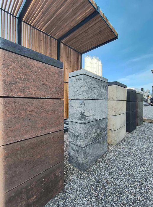 Pustak ogrodzeniowy PALERMO colormix 20 x 22 x 50 cm BRUKDOM / Lublin