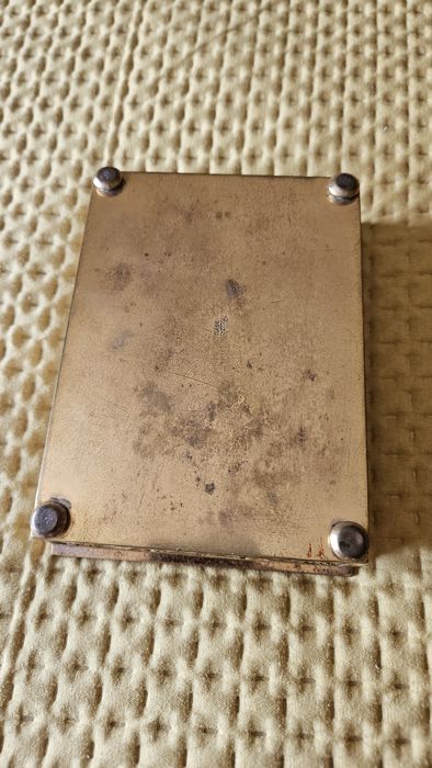 Caixa guarda cartas em bronze antigo