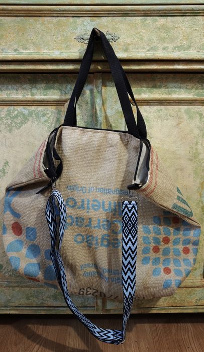 Torba shopperka, shopper, worek jutowy po kawie