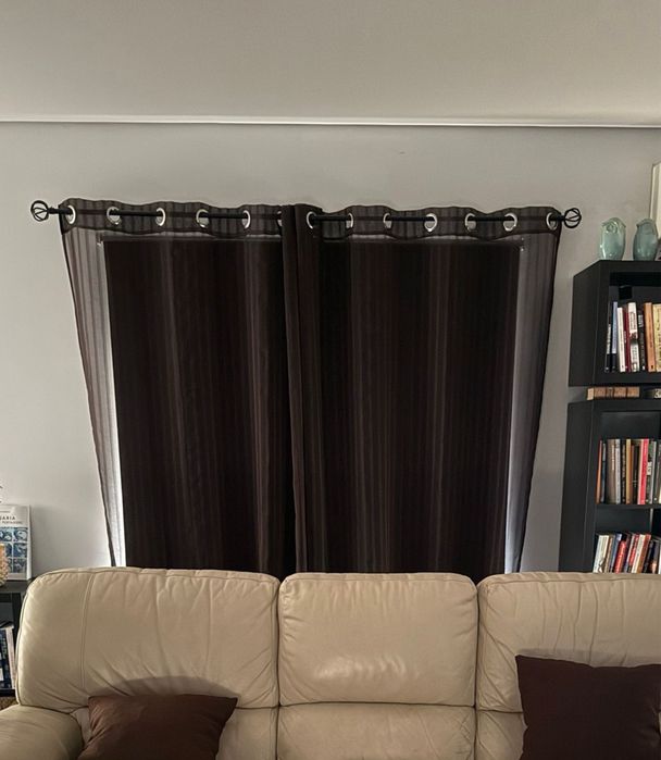 Cortinados castanhos