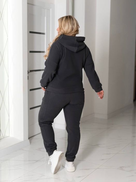 Женский зимний костюм флисовый БАТАЛ 48-62 кофта и штаны POLAR теплый