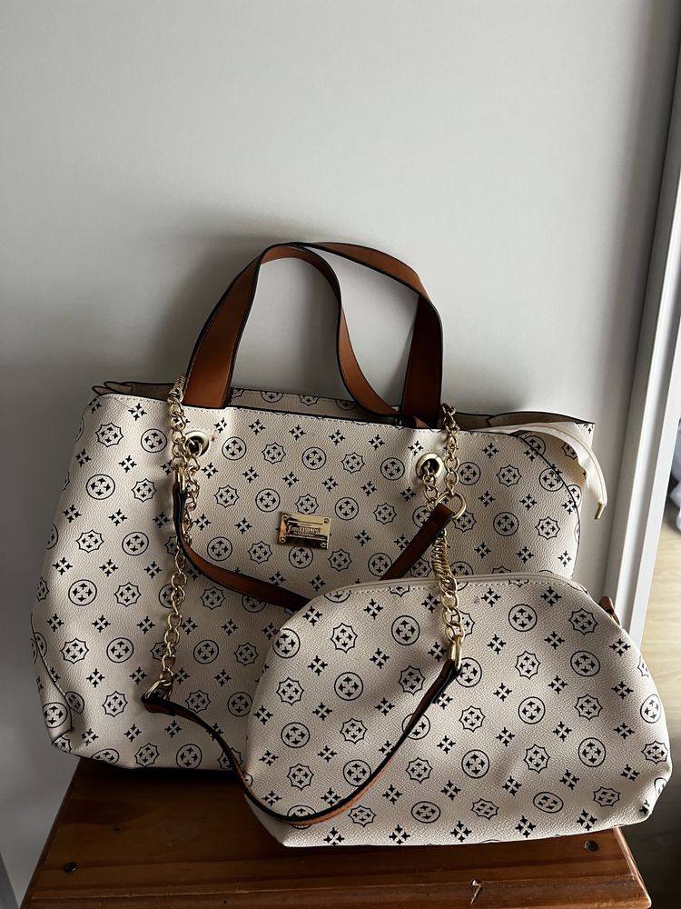 Mala + bolsa da LV