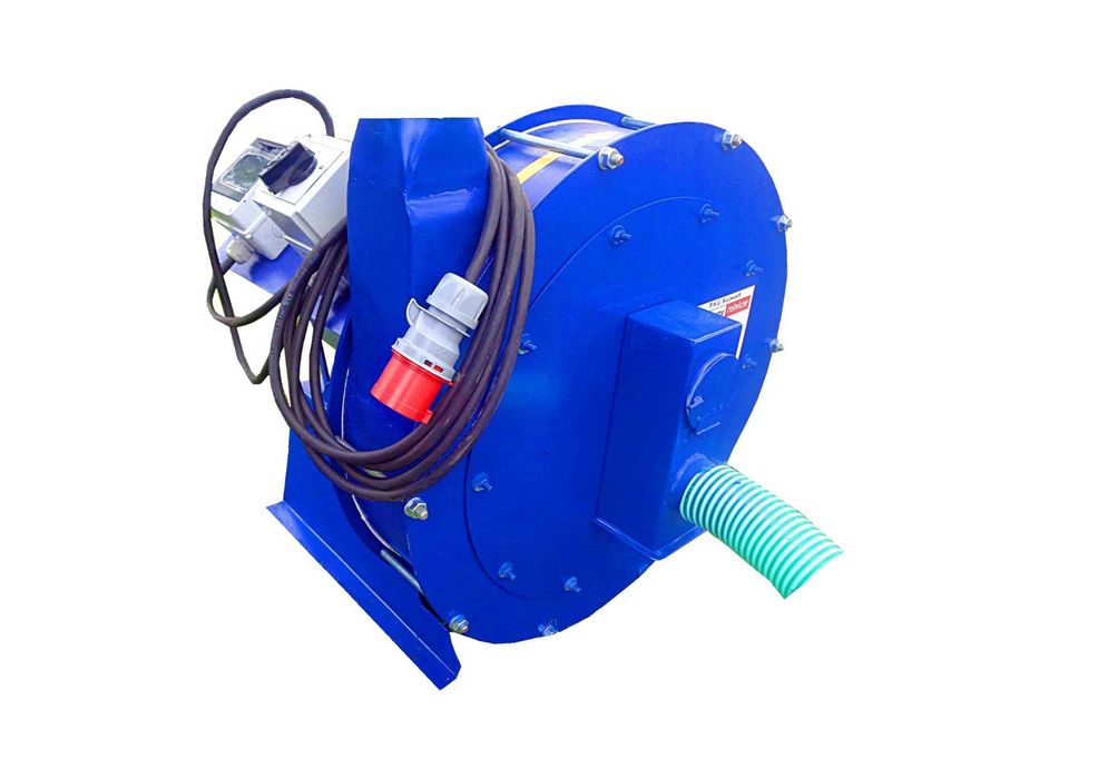 Młyn bijakowy 11kW + węże Śrutownik ssąco tłoczący do zboża trocin