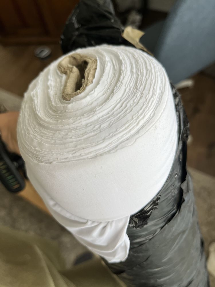 Rolo microfibra reciclada branca