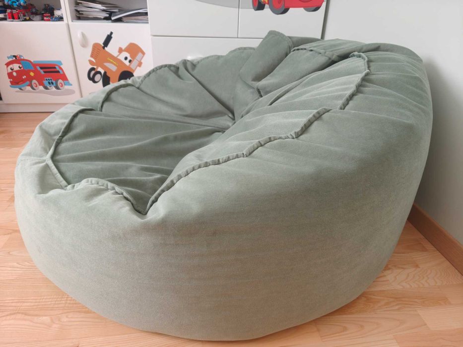 DUŻA PUFA worek sako Amor zielony BRW 120CM GWARANCJA producenta