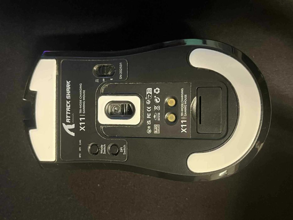 Mysz Gamingowa Wireless, 22000 DPI  PAW3311, Bateria 65h z dockiem RGB