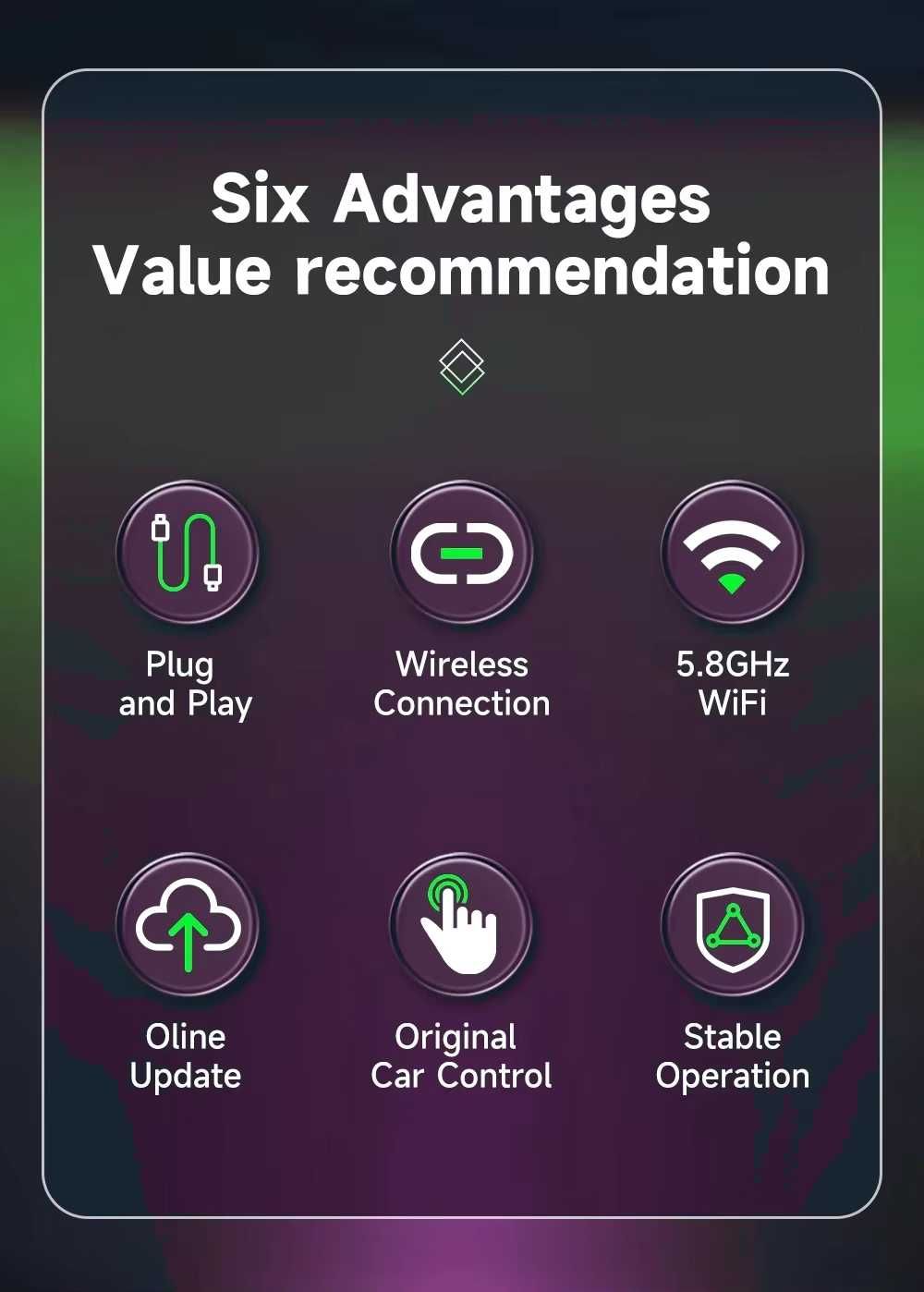 CarPlay / AndroidAuto / якісний безпровідний адаптер флешка карплей