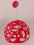 Lampa sufitowa czerwona