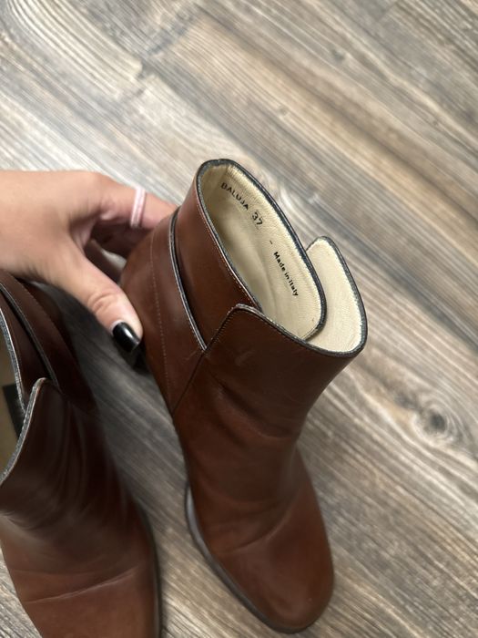 Кожаные ботинки ботильоны Bally