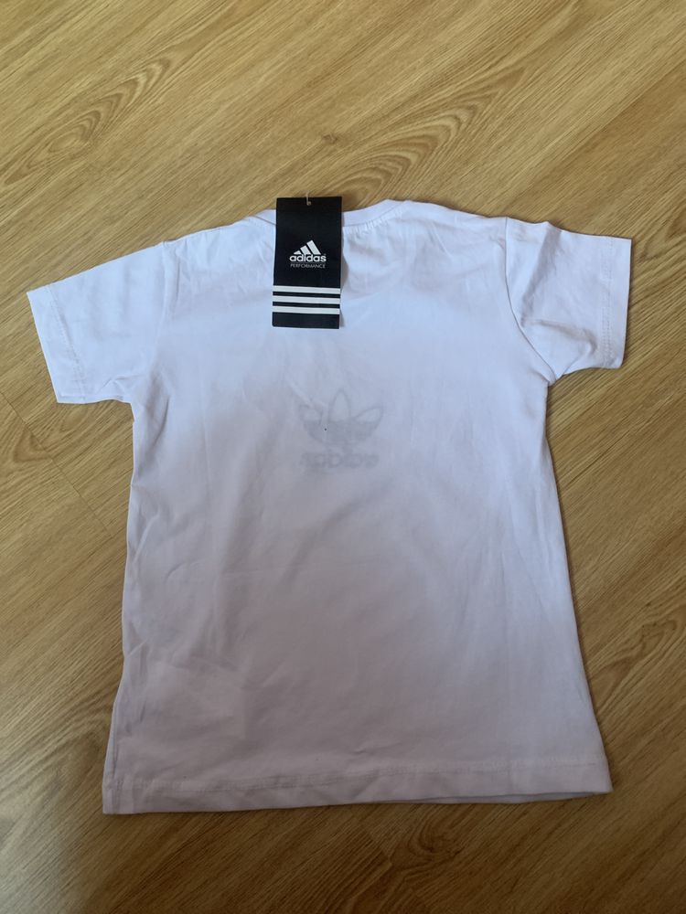 Adidas  98-104 спортивна футболка біла