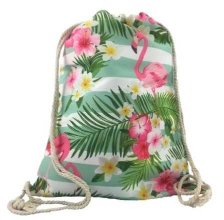 Plecak worek print 3D nadruk torba flaming na lato