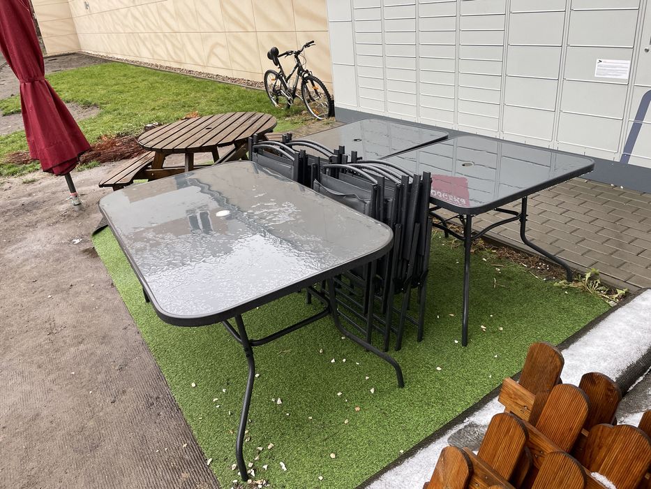 3 stoly i krzesla ogrodowe