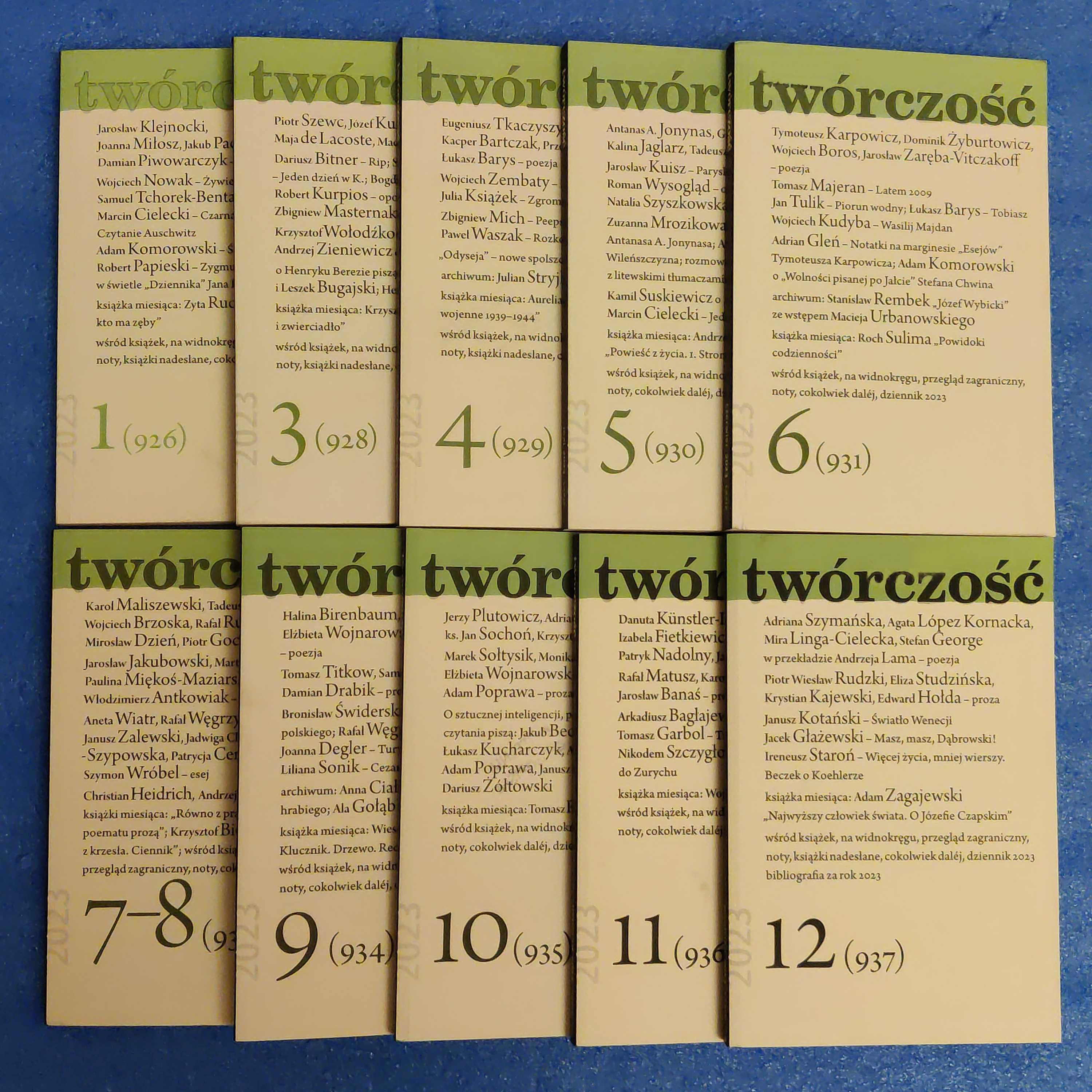 Czasopismo Twórczość 2023