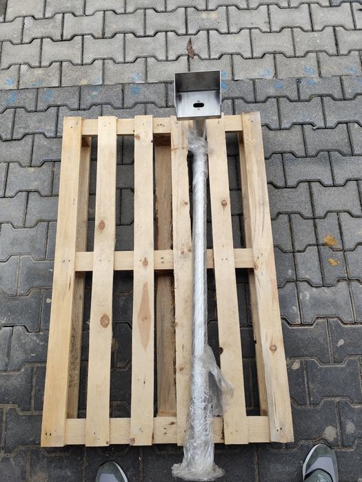 Słupek pod czytnik kart, nierdzewny 125 cm wysokości