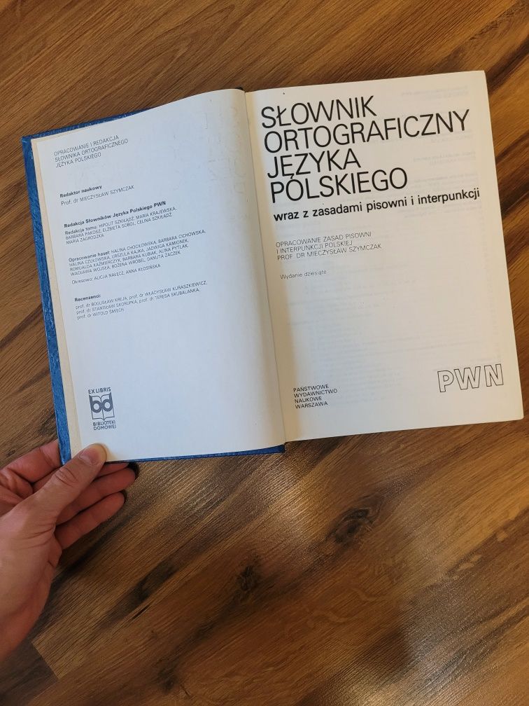 Słownik ortograficzny języka polskiego, PWN, Warszawa 1986
