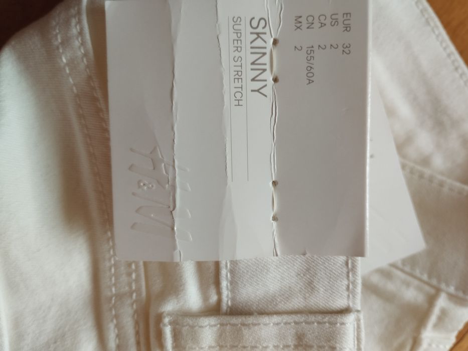 Брюки білі літні котонові H&M