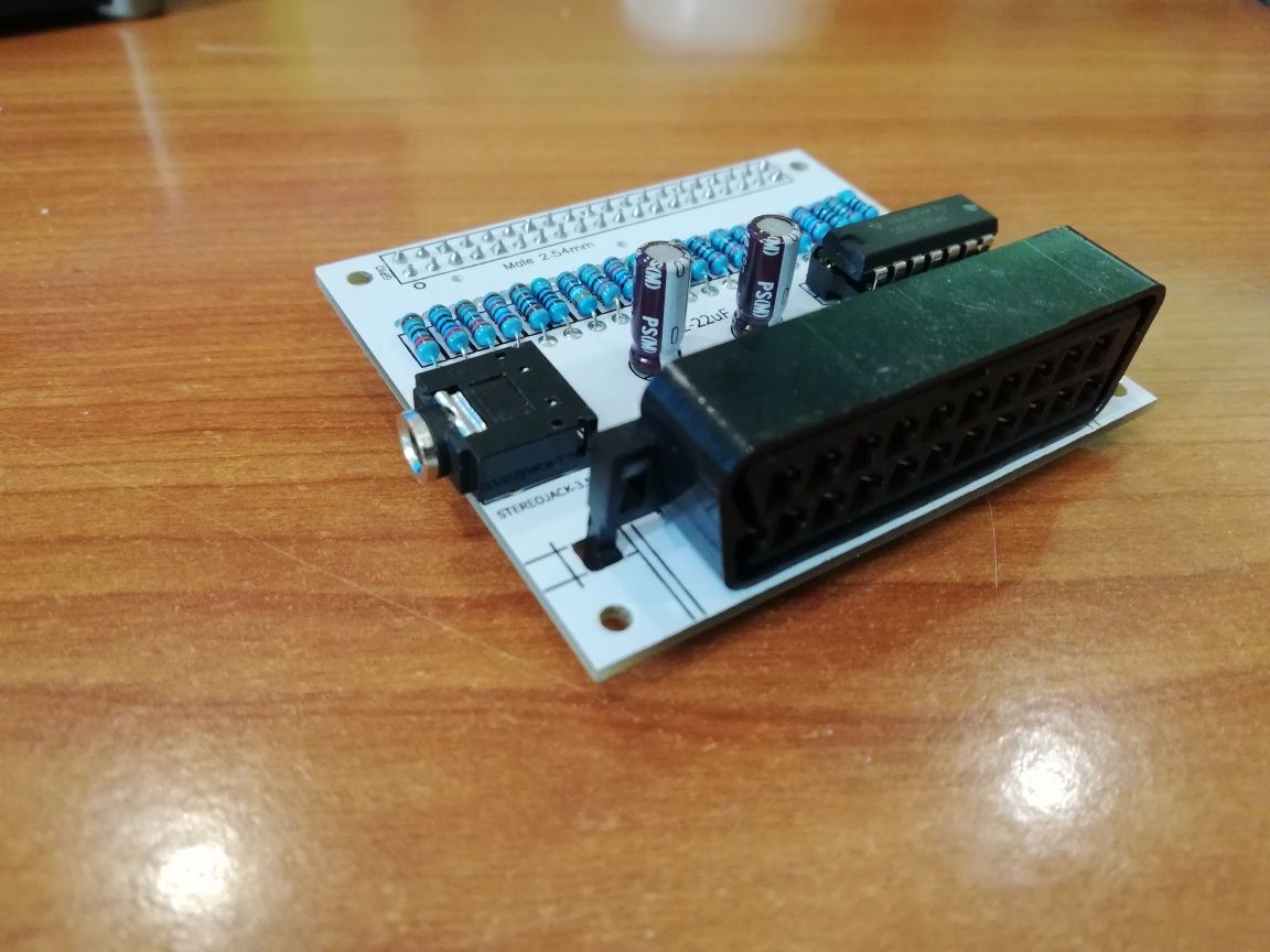 PI2Scart Adaptador SCART Saída RGB 15KHz para Raspberry pi 2/3 Via GPI