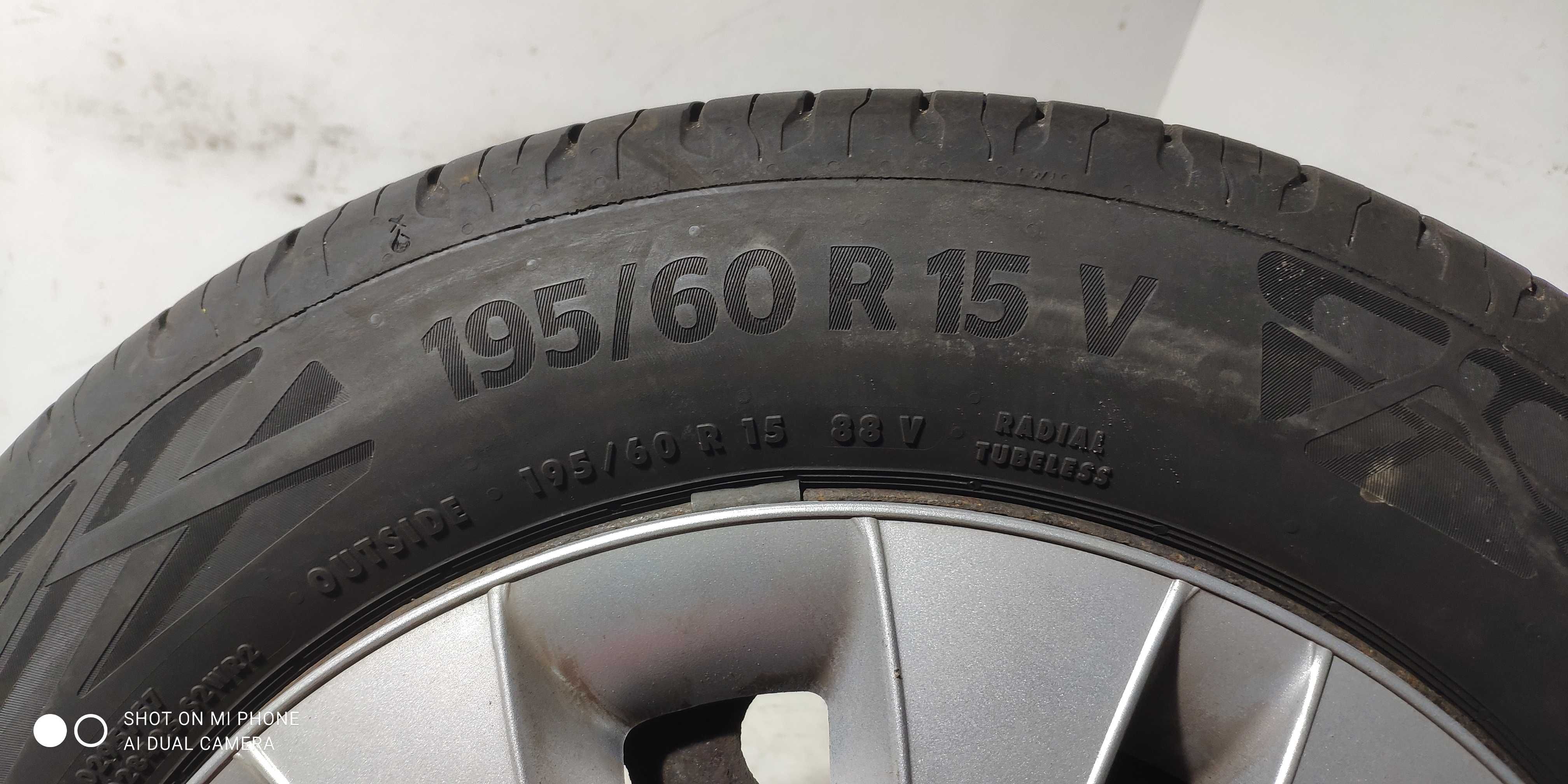 Koła opony felgi 195/60R15 CONTINENTAL lato 4x114,3 15 stalowe komplet