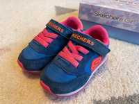 Sapatilhas Skechers 22 azul e rosa menina!