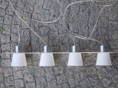 Candeeiro suspenso 4 projectores