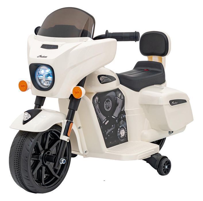 Chopper Indian biały elektryczny motorek dzieci - EkstraZabawki.pl