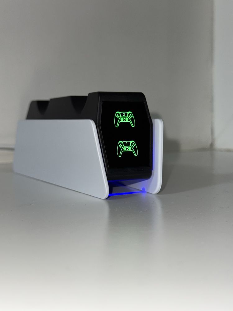 Зарядна станція RGB PS5 для DualSense