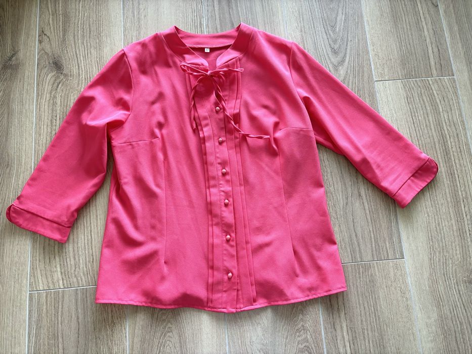 Elegancka bluzka z wiazaniem pod szyją XL