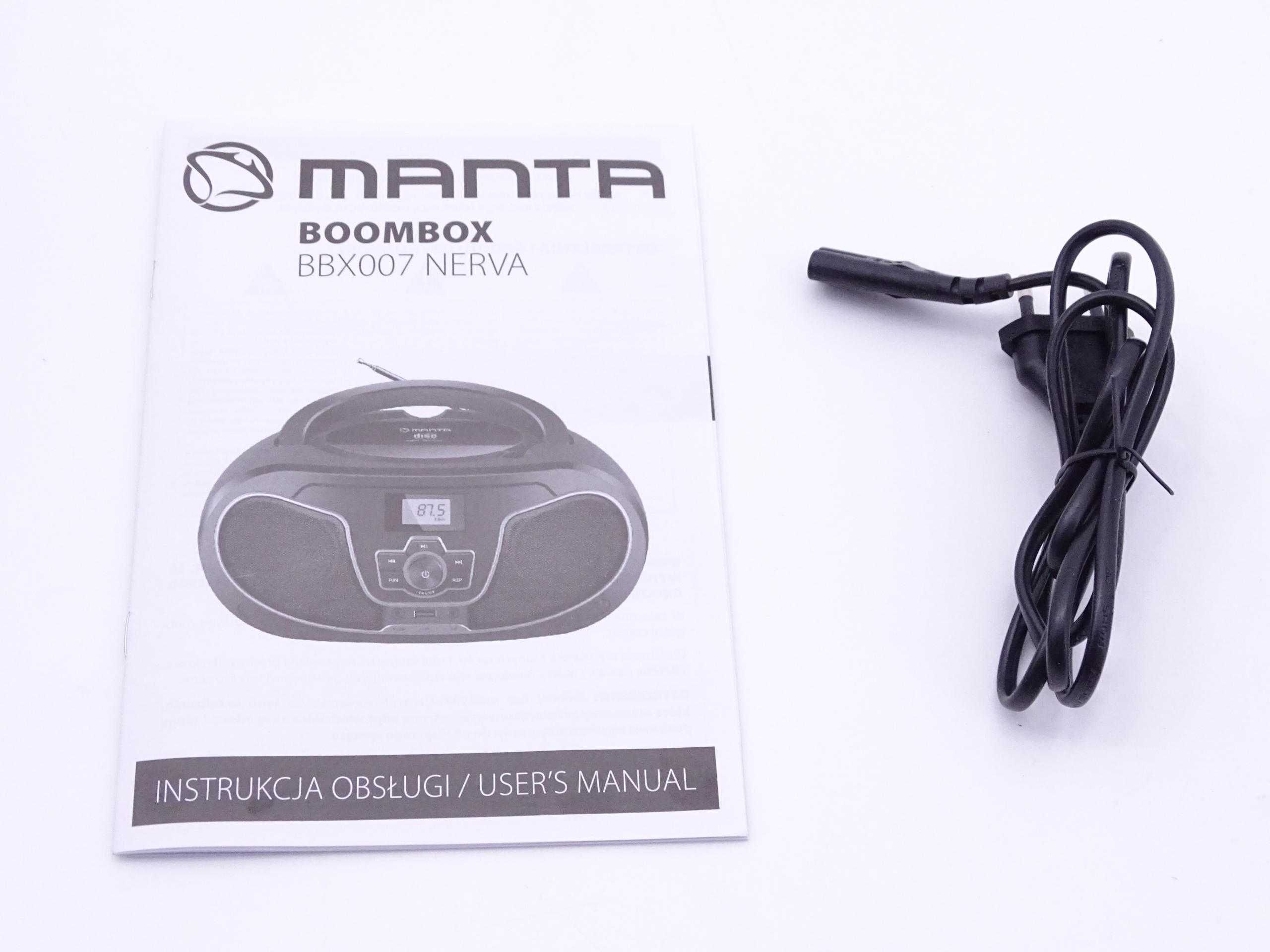 Radioodtwarzacz Manta BBX007 BOOMBOX Bluetooth nowy