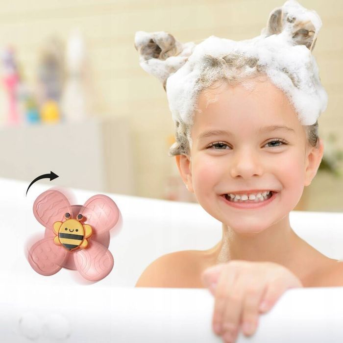 Ślimak Jeżdzący Sensoryczny Dzieci Zabawka Spinner Do Kąpieli Wiatrak