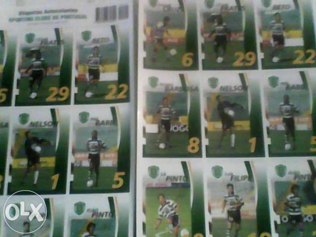 Etiquetas autocolantes sporting 2001