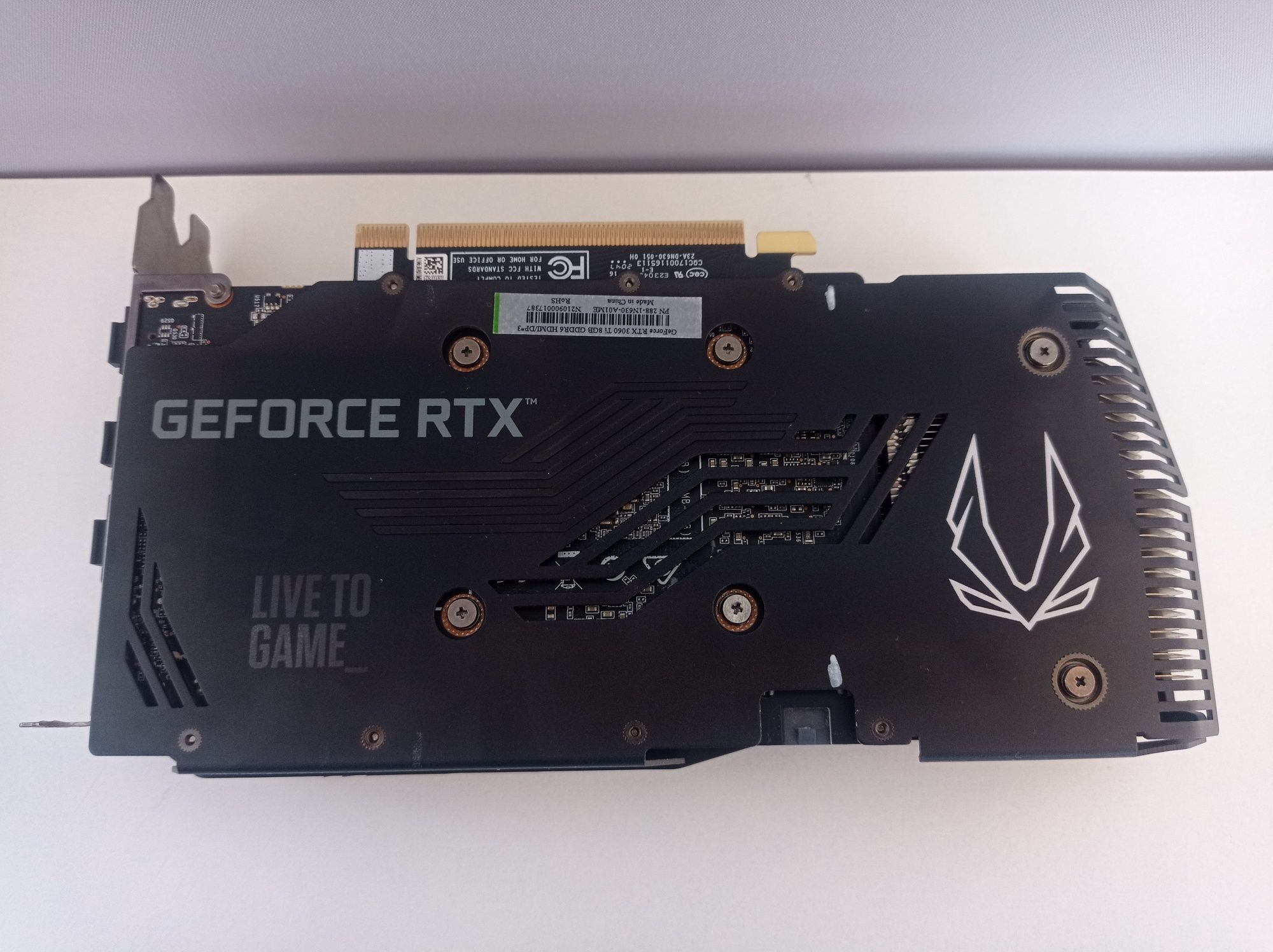 Продам відеокарту Zotac RTX 3060TI Twin Edge 8gb