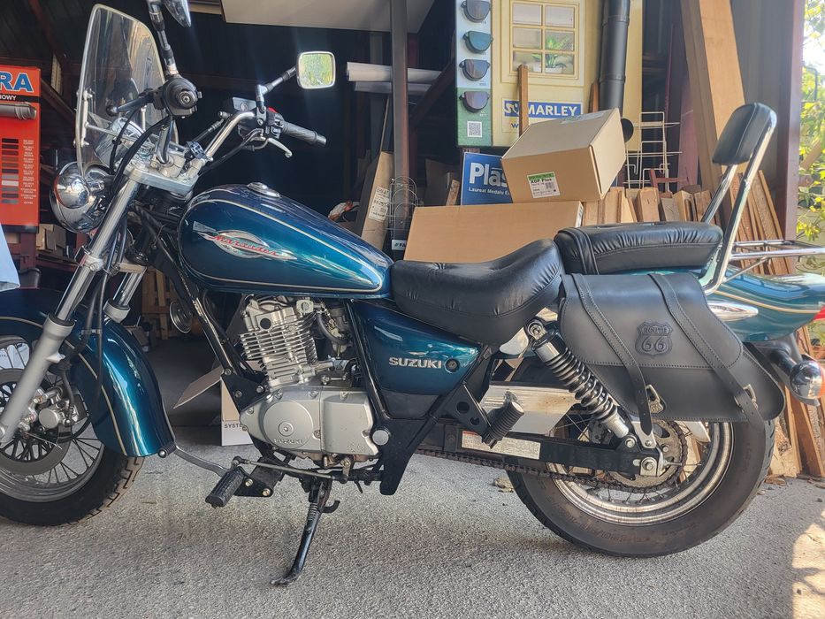 Suzuki gz 125 marauder bagażnik/stelaż/kufry skórzane,szybka,