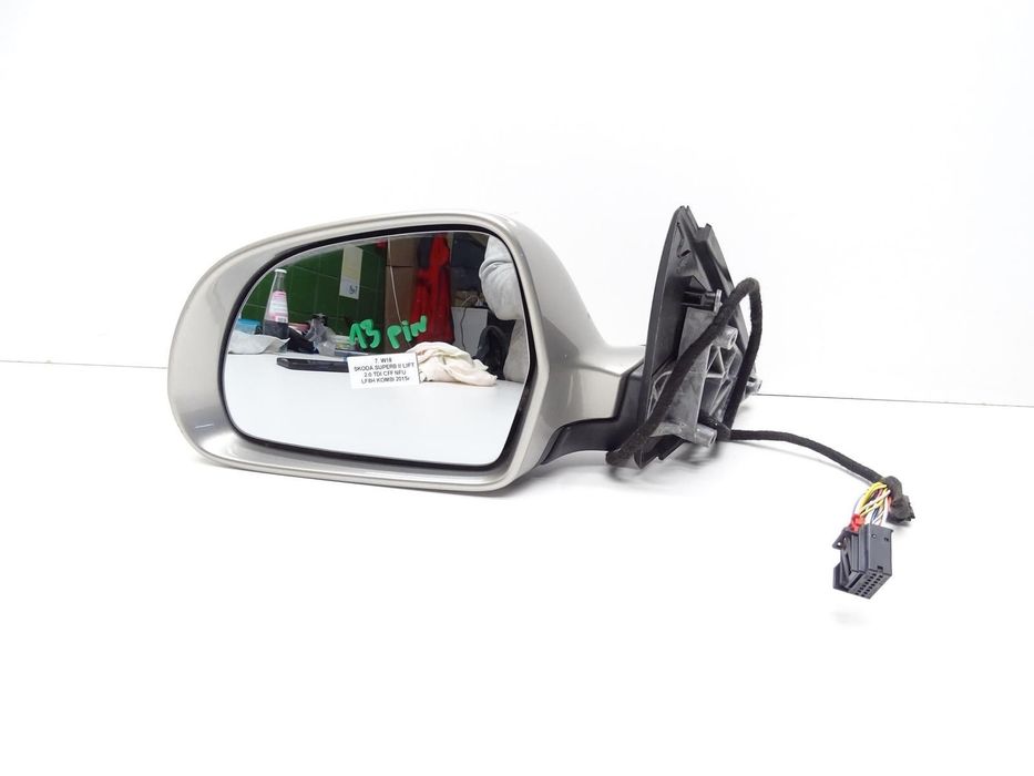 LUSTERKO LEWE LEWY PRZÓD PRZEDNIE SKODA SUPERB II LIFT LF8H 13 PIN