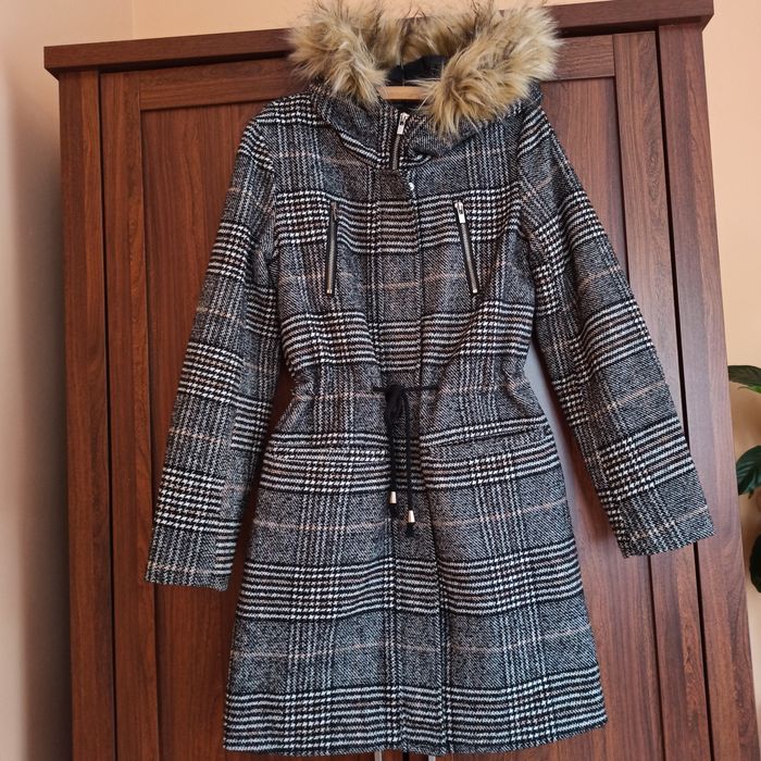 Sinsay płaszcz damski z kapturem rozmiar XS/S